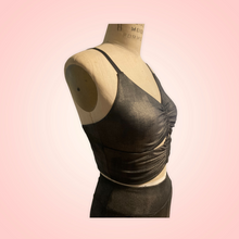 Load image into Gallery viewer, Tank top with ruched front and openings. Custom made to order.