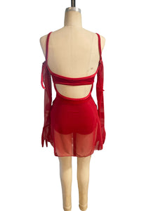 BALANCE FOR Maya's custom made red velvet costume