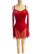 Load image into Gallery viewer, BALANCE FOR Maya&#39;s custom made red velvet costume
